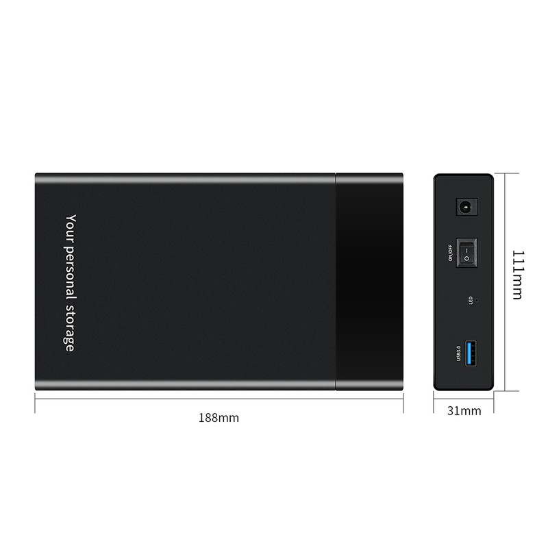 External 6Gbps USB 3.0 to SATA III 2.5Inch 3.5Inch Hard