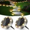 Peasur 2 Pack Solar Lights Outdoor Garden, Solar Ground Light,