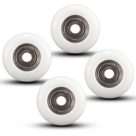 PFCKE Total Gym Replacement Set of 4 Wheels/Rollers for Models 2000, 3000, Some 3000 XL, and a Few Very Early XL(White)