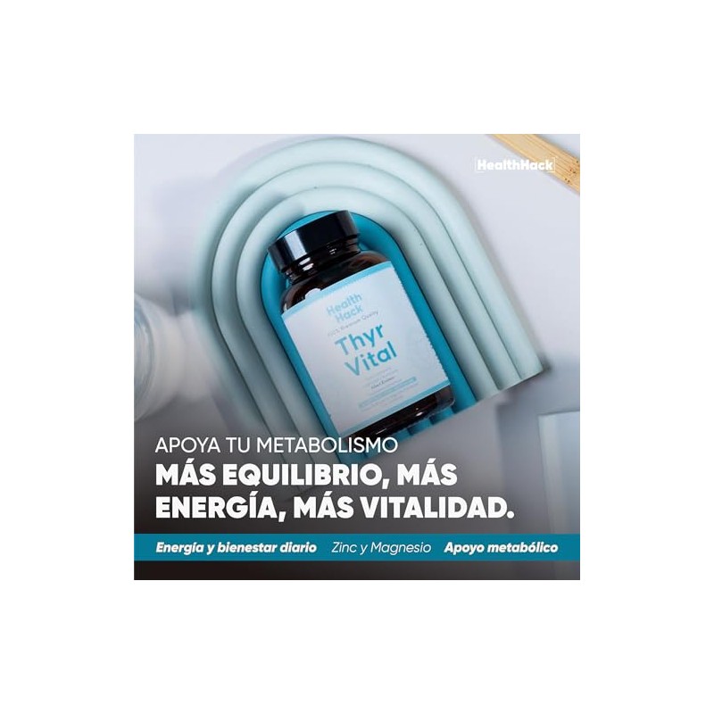 Thyr Vital con L-Tirosina Guggul Yodo y Selenio 60 Cápsulas
