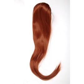 WIG ME UP - WK06-350 Hairpiece Voluminous Smooth Falling Ponytail Mini Butterfly Clip Elastic Band Approx. 60 cm Copper Red