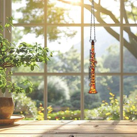Oboe Ornaments Acrylic Window Hanging - Gifts for Oboe Lovers, Oboe Gifts for Women Men - Oboe Decor - Oboe Christmas Decorations