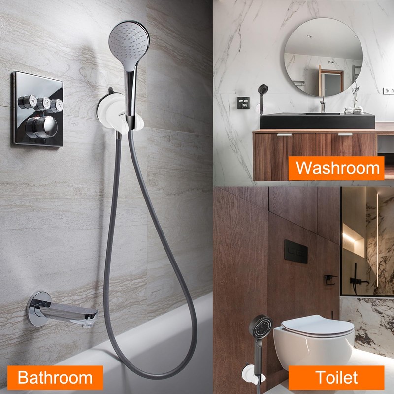 sourcing map Shower Head Holder, Suction Cup Shower Head Holder,