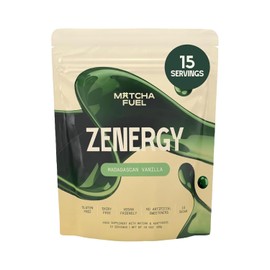 Matcha Fuel SuperLatte (Vanilla) - Mushroom & Adaptogenic Latte Powder - Lion’s Mane, Reishi, Cordyceps & KSM-66 Ashwagandha - Superfood for Energy, Focus & Immunity - Vegan - 15 Servings - 300g