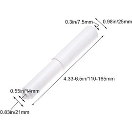 White Toilet Paper Holder, Toilet Paper Holder Roller Spindle Replacement Rod Plastic, Roller Replacement Plastic Spring Loaded, Bathroom Hardware, Toilet Paper Spring Rod