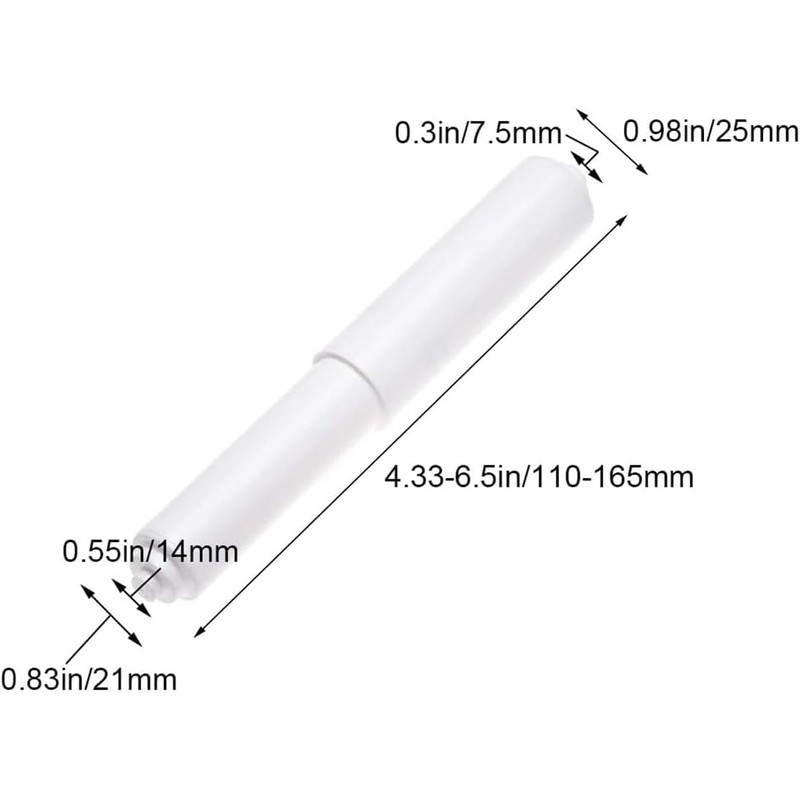 White Toilet Paper Holder, Toilet Paper Holder Roller Spindle Replacement