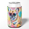 Caroline's Treasures French Bulldog Hippie Dawg Can or Bottle Hugger