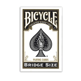 Bicycle Playing Cards Black 5.7 x 8.8 x 1.8 cm 86C Rider Backbridge Size