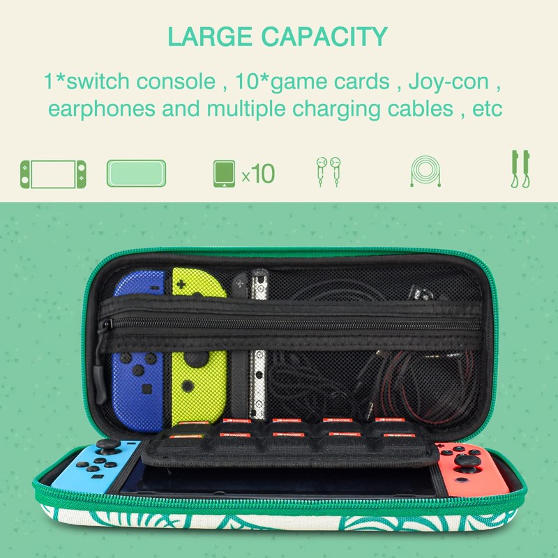 DLseego Animal Crossing Switch/Switch OLED Carrying Case Protective Hard Shell