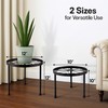 US Original Indoor Plant Stand with Wheels, (2 Sizes) Metal