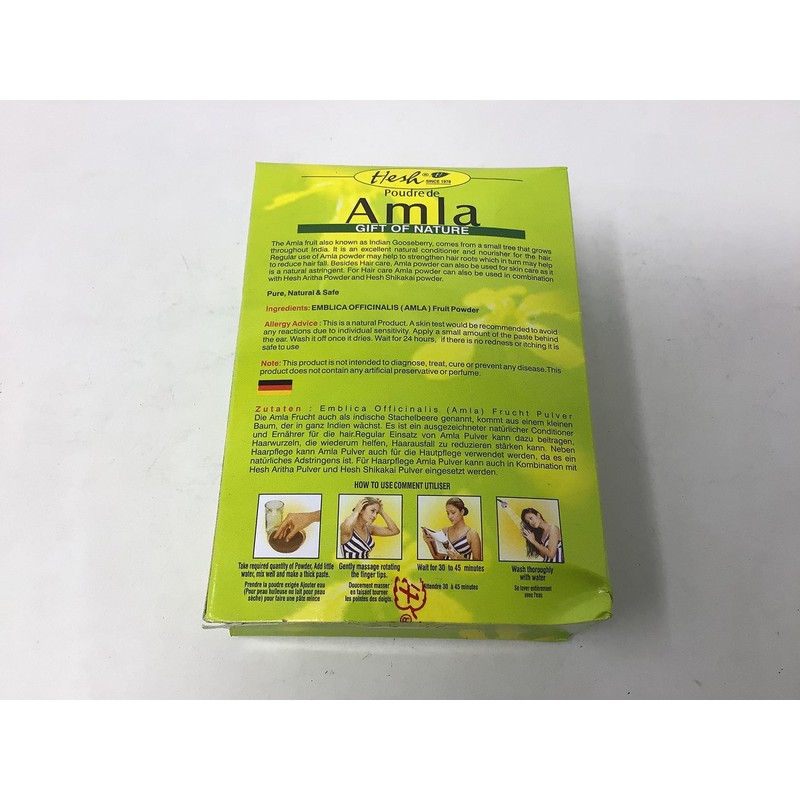 Hesh Amla Powder 3.5oz Hair Growth Treatment for Healthy Dark