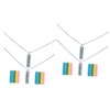 RORPOIR 4 Sets Diffuser Necklace Lockets Stylish Hiphop Pendants Women