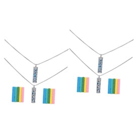 RORPOIR 4 Sets Diffuser Necklace Lockets Stylish Hiphop Pendants Women for Christmas and Birthdays