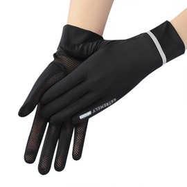 NICEYEA Women UV Mesh Sun Protection Driving Gloves Non-slip Touch Screen Gloves Summer Cool Cycling Riding Gloves Breathable Full Finger Mittens