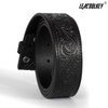 LEACOOLKEY Western Belt Strap for Men without Buckle 1.5" Wide
