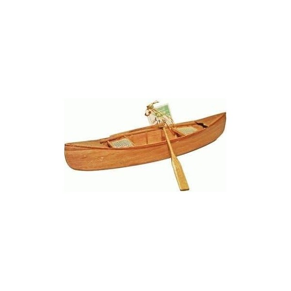 BUY LOW SELL LOW Wooden Canoe with Caneseat - Natural