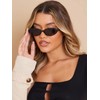 AIEYEZO - anteojos de sol ovaladas retro para mujer, estilo
