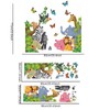 Jungle Zoo Wall Stickers Kids Room Living Room Wall Decor,