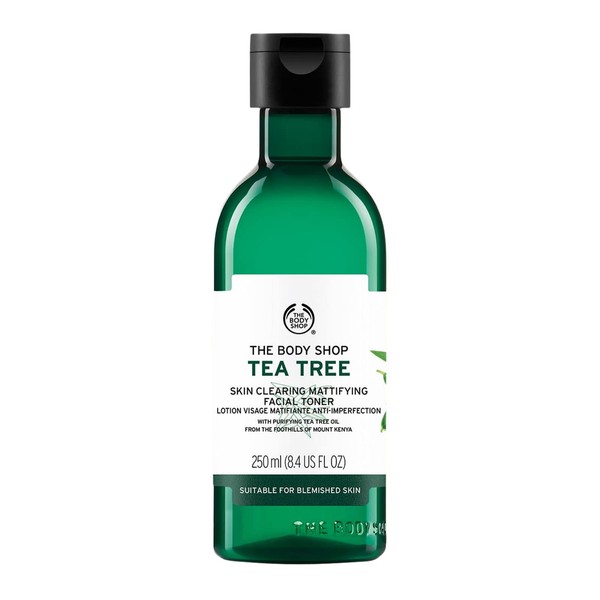 The Body Shop Tea Tree Skin Clearing Mattifying Toner – Purifying Vegan Facial Toner For Oily, Blemished Skin – 8.4 oz