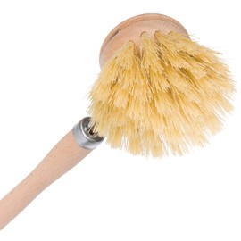 2-Pack REDECKER Tampico Fiber Bristle 1-1/2-Inch All-Purpose Kitchen Dish Scrub Brush with Beechwood Handle, Made in Germany