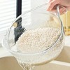 Rice washing drain basket, 1 pcs washing colander with handle,