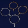 Pet Metal Chain Full Diamond Cross Baroque cat and Dog