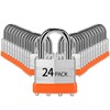 HZSY Padlocks Keyed Alike, Pack of 24, Laminated Steel Keyed