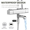 Shower Thermometer,Led Digital Display 360°Rotating Screen Baby Bath Water Power
