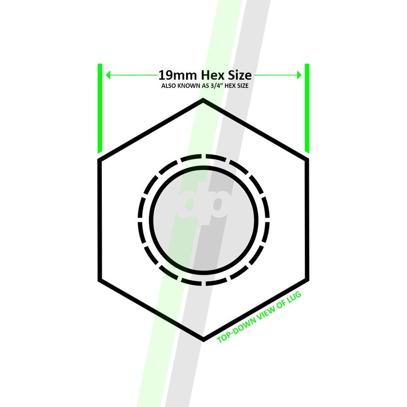 DPAccessories 24 Chrome 14x1.5 Closed End XL Bulge Acorn Lug