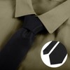 Geyoga 3 Pcs Army Uniform Tie 4 in Hand Black