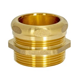 EZ-FLO Brass Heavy Duty Male Trap Adapter with Slip Joint Connection and Compression Ring, 1-1/2 Inch MIP x 1-1/2 Inch OD, 35403