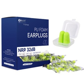 500Pairs Foam Earplugs, 32dB Disposable Noise Reduction Ear Plugs, Hearing Protection Bulk Ear Plugs for Shooting Range, Work, Travel,Concert Green
