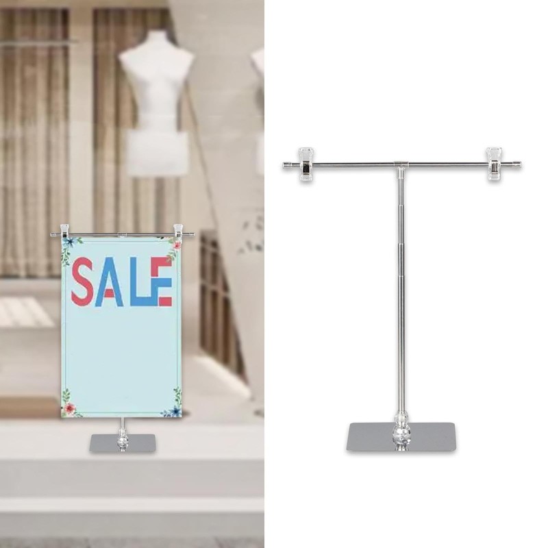perfeclan Adjustable Drawing Stand with Clips, Signage Stand Poster Board