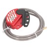 Tagout Cable Lock Adjustable Lockout Device Stainless Steel 4 Key