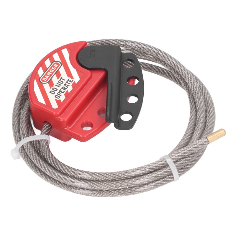 Tagout Cable Lock Adjustable Lockout Device Stainless Steel 4 Key