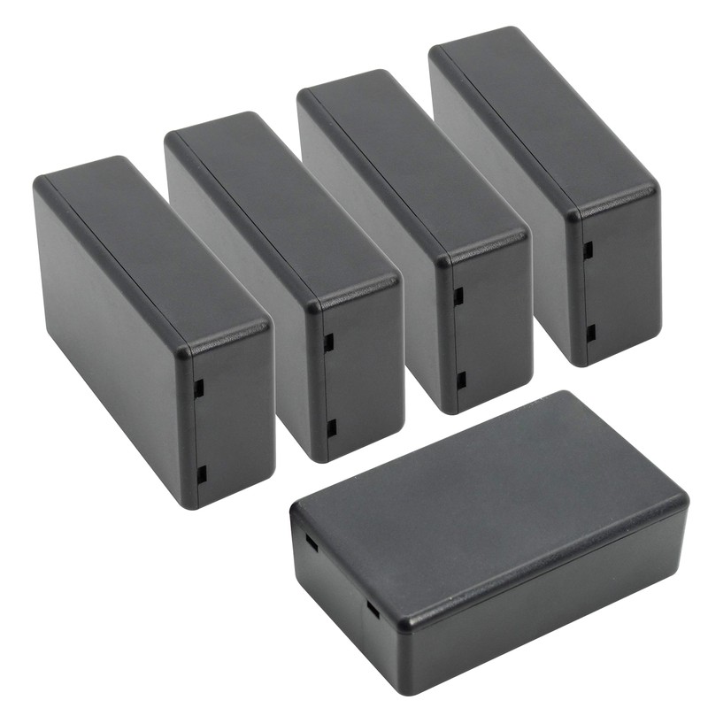 LeMotech 5 Pieces Plastic Project Boxes Junction Case for Electronic