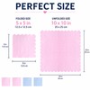 120 Pcs Pink and Blue Napkins,Gradient Pink and Blue Scalloped