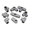 25 mm chrome pipe connector, railing fitting, rod connection 2-01