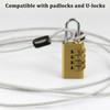 PZJFH 2Pcs 2M Security Bike Lock Cable Lightweight Wire Cable