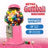 American Gumball Company - Metal 11-Inch Retro Style Pink Gumball