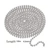 BYTLEOUTJ 2pcs 4.5mm Stainless Steel Roller Blind Beaded Pull Chain