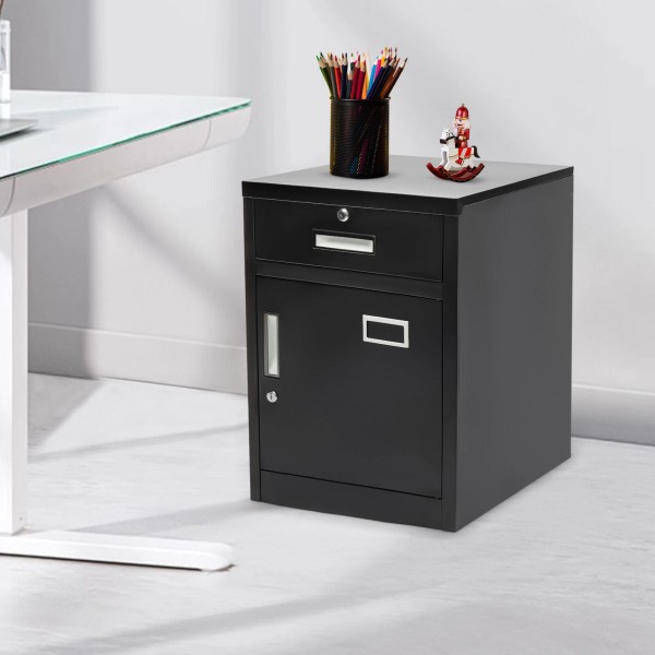 Unbranded 1 Drawer Filing Cabinet w/Lock for Office Metal Vertical