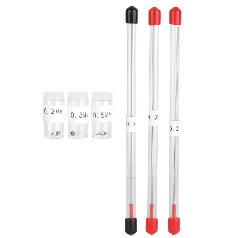 Airbrush Needles Replacement Parts with 0.2/0.3/0.5mm Nozzle for Airbrush Spray