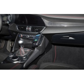 KUDA 2955 Holder Artificial Leather Black for Alfa Romeo Giulia (Type 952) from 05/2016