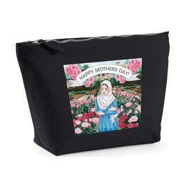 Hippowarehouse Rose Garden Hijab Mothers Day Printed Make up Cosmetic wash Bag 18x19x9cm