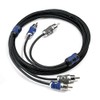 Kicker 46QI25 Q-Series 2-Channel RCA Interconnects, 5.0 Meter