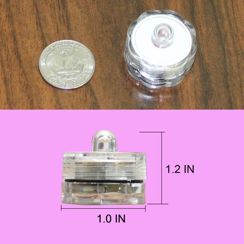 JYtrend Bright LED Floral Tea Light Submersible Lights for Party