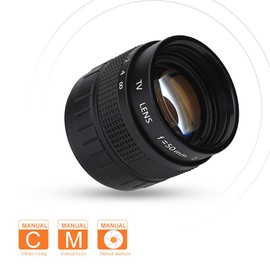 50mm f/1.4 Manual Focus Wide Aperture Fixed Focal Lens for Macro Photography
