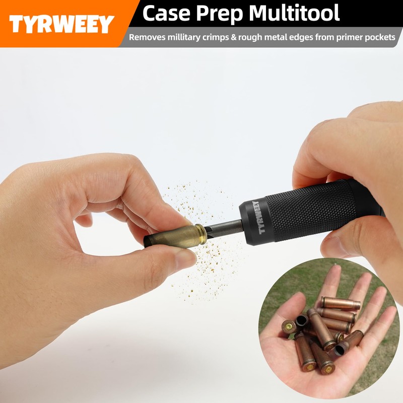 TYRWEEY Case Prep Multitool, Case Chamfer Deburring Tools for Reloading,