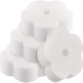 LATRAT 16 Pieces Sponge Sponge Sponge Absorbent Oil Magic Sponge Swimming Pool Washable Sponges for Hot Tub Pool Spa Accessories Kitchen (Flower Shape)